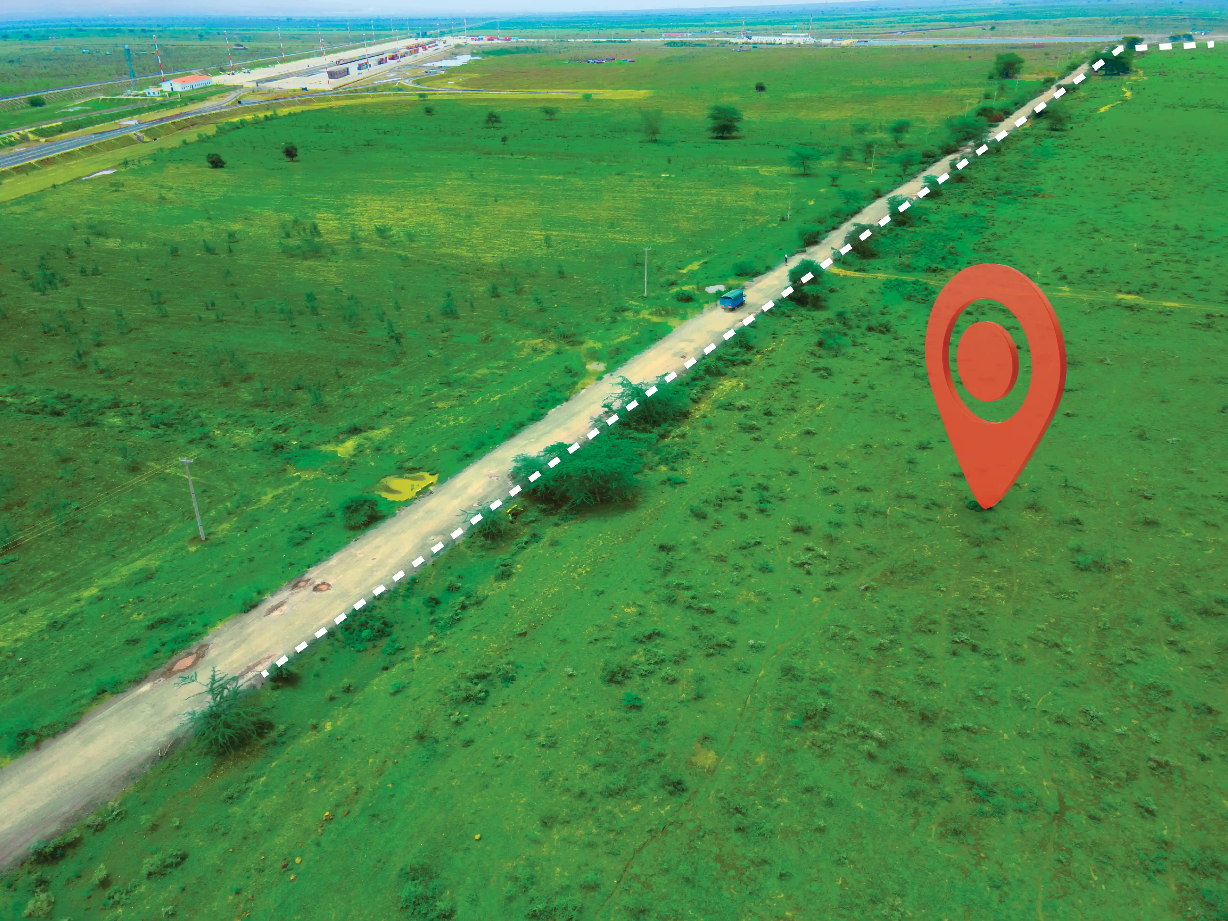 Naivasha Dryport View aerial shot